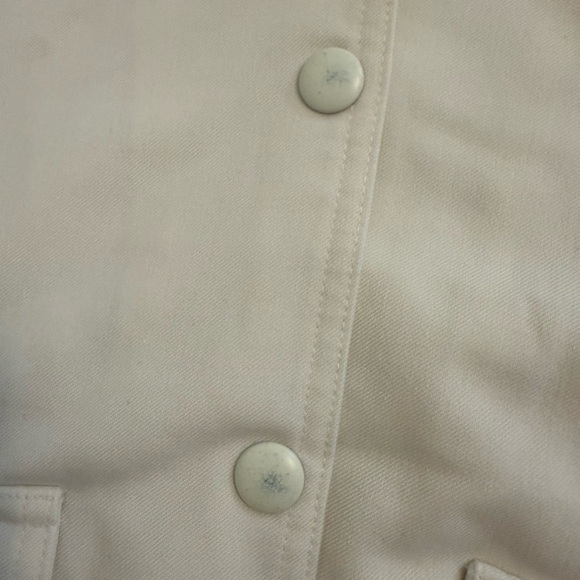 Jason Wu Bomber Jacket Women's Size Medium Cream Button up - Picture 7 of 12